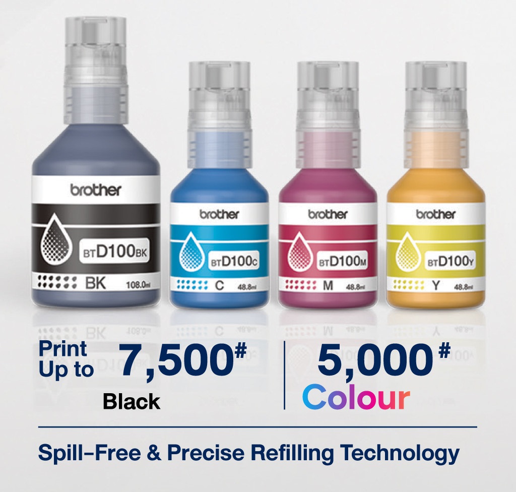 Bộ Mực BTD100BK/C/M/Y – Mực Chính Hãng Cho Máy In Brother