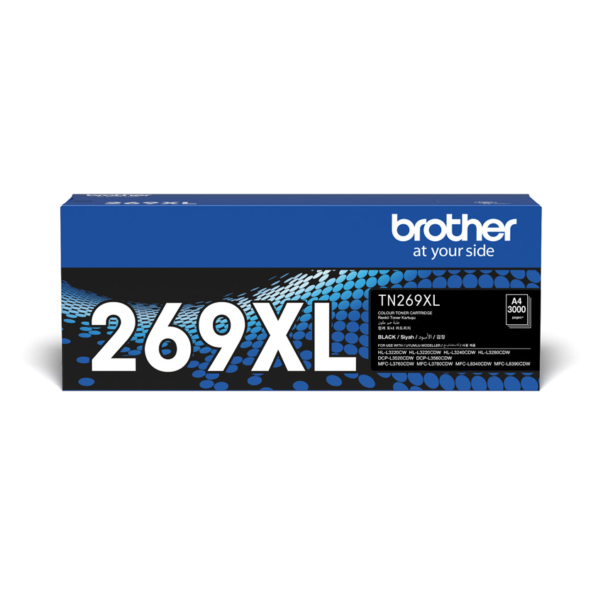 Mực Brother TN269XLBK (Mực đen cho máy HL-L3240CDW/HL-L3280CDW/DCP-L3560CDW/MFC-L3760CDW/MFC-L8340CD