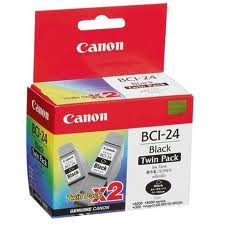Mực in phun Canon BCI 24 Bk Twin Pack