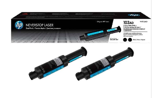HP 103AD Dual Pack Black Original Neverstop Laser Toner Reload Kit