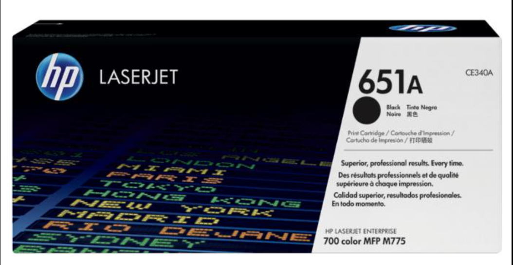 HP 651A Black Original LaserJet Toner Cartridge