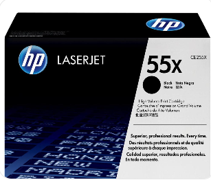 HP 55X High Yield Black Original LaserJet Toner Cartridge